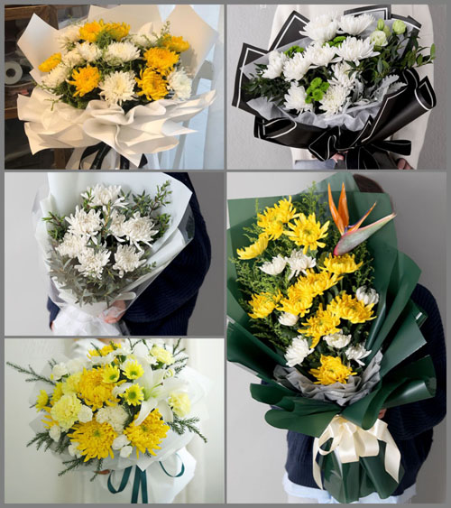 广西来宾金秀县忠良乡白事花束代送